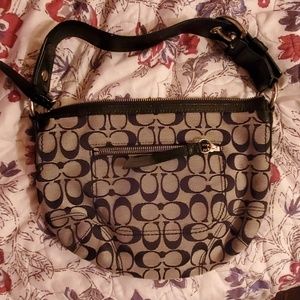 Coach Gray and Black Purse